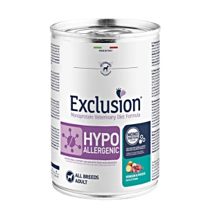 Exclusion Hypoallergenic Vension & Potato All Breed konzerv 400g